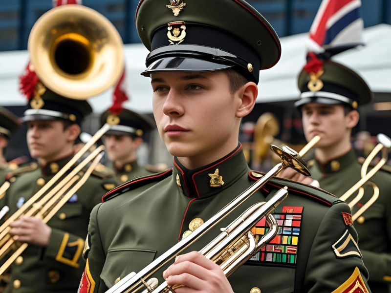 Musical Instruments for Army Marching Band, School Band, Home Decor, and Music Lovers.
